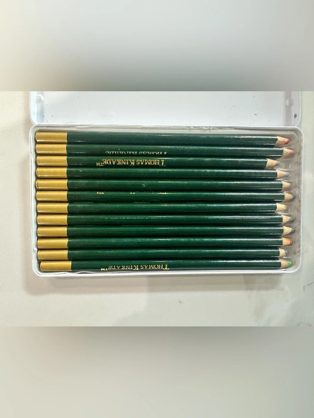 Thomas Kinkade Painter Of Light Studio Color Pencils Set Of 12 Vintage
